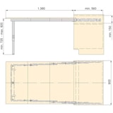 thumbnail of Coulisses pour table à rallonge Party Emuca