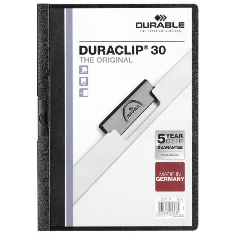 DURABLE Klemmhefter DURACLIP ORIGINAL 30, DIN A4, weiß