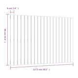 thumbnail of Décoshop26 - Tête de lit accessoire couchage chambre à coucher meuble murale style palette 127,5 x 3 x 90 cm bois massif blanc TDL0202728