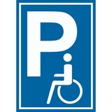 thumbnail of Behinderten Parkplatz Schild Rollstuhlfahrer Parkplatz A3 (297x420mm)