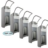 thumbnail of 5 Desinfektionsspender Alu 500 ml Euronorm - kurzer Hebel - Frontplatte
