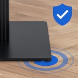 thumbnail of Conjunto de 2 bancos de bar Cobertura em tecido Damaso preto/branco