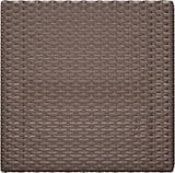 thumbnail of Mesa bistró plegable marrón ratán sintético 55x54x71 cm