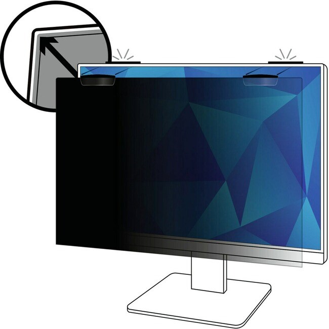 3M Blickschutzfilter für 25in Vollbild-Monitor mit COMPLY Magnetbefestigungssystem, 16:9, PF250W9EM
