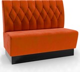 thumbnail of Gastro Sitzbank Amsterdam | 100 cm breit | Samtstoff in Orange | Diamant | Dinerbank