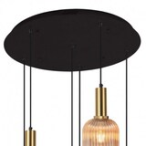 thumbnail of Lámpara Colgante Colección Bareim 6 Luces Ámbar/Fumé Ø 70cm
