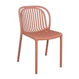 thumbnail of Juego de 4 sillas de terraza de plástico terracota