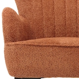 thumbnail of Loungestoel HWC-K37, cocktail/oor fauteuil Gestoffeerde stoel retro vintage stof chenille (500g/m²) Oeko-Tex ~ oranje