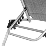 thumbnail of tectake Espreguiçadeira Lorella acolchoada, dobrável  Cinzento Jaspeado