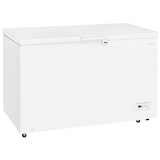 thumbnail of Exquisit Gefriertruhe GT400-HE-041E weiss | 371 l Nutzinhalt | 4*-Gefrieren | Schnellgefrieren | 2-in-1 Gerät | Rollen