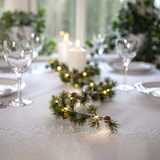 thumbnail of LED Tannengirlande Weihnachtsgirlande beleuchtet 1,4m Timer Batterie für Außen