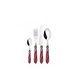 thumbnail of aladdin antik-silberring, 24-teiliges besteckset, roter griff, galeriebox, casa bugatti