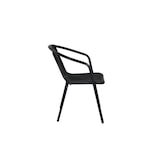 thumbnail of aro Fauteuil de terrasse empilable, acier/plastique, aspect rotin, gris foncé