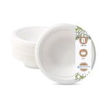 thumbnail of BIOZOYG 50 Stück Schale aus Zuckerrohr 400ml - Einwegschale für Salate, Bowls, Suppen, Eintöpfe - Runde Zuckerrohrschale - biologisch abbaubar