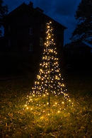 Garten-Lichterpyramide mit 200 LEDs Lichterkette Beleuchtung Weihnachtensdeko