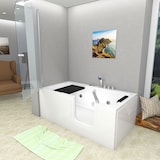 thumbnail of Seniorendusche Kombi Duschkabine Whirlpool Seniorenwanne mit Tür S15D-WP-TH-R-EC 85x160x215 cm MIT 2K Scheiben Versiegelung