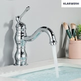 thumbnail of NALA | vintage hotel gastro chroom glanzende lage badmengkraan | retro premium RVS kraan wastafel klein | mengkraan 2 aansluitingen