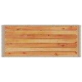 thumbnail of vidaXL Keukentrolley 3-laags poly rattan en massief acaciahout beige