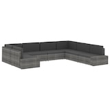 thumbnail of vidaXL Modulares Mittelsofa Poly Rattan Schwarz