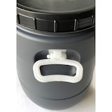 thumbnail of Bidon de boca ancha de 30 litros | X2 UNDS | Con Asas | Gris y Negro -