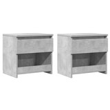thumbnail of Tables de chevet 2 pcs Gris béton 40x30x39 cm Aggloméré