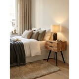 thumbnail of Industrial Nachtkonsole aus Akazien-Massivholz, Hochwertiges Handmade Unikat, Braun Grau. 47x35x65 cm | Kadima Design