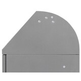 thumbnail of PROREGAL Abfallbehälter, ausziehbarer Tütenhalterung & Fußhebel, 75L, HxBxT 100x40x38cm, Brandschutzklasse A1, Dunkelgrau, Klappenaufkleber 4 Farben