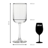 thumbnail of Libbey 12er Set Weinglas -LINEAR- 399 ml, Ø 8 cm, H: 21,5 cm