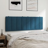 thumbnail of vidaXL Kopfteil-Kissen "Hanko" Blau 120 cm Samt