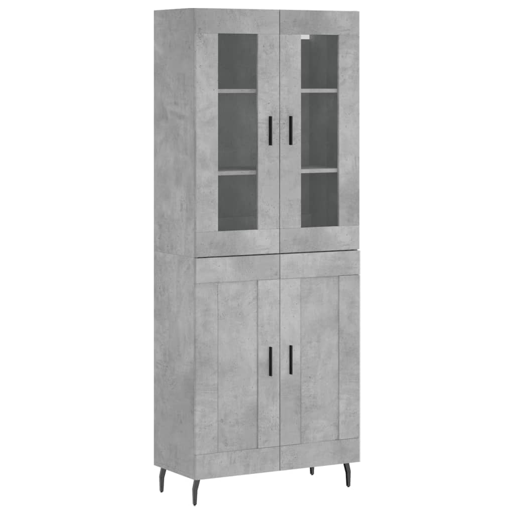 Helloshop26 - Buffet Sideboard Kommode Kleiderschrank Aufbewahrungsmöbel Organizer Küche Wohnzimmer Lounge hoch 69,5 x 34 x 180 cm 02_0034640
