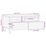 thumbnail of vidaXL Couchtisch Schwarz 80x54x40 cm Holzwerkstoff