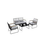 thumbnail of acamp paxos Lounge Set 4-teilig anth/bambus/
