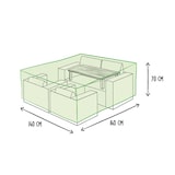 thumbnail of Schutzhülle für Gartenmöbel, Grau, rechteckig, 140 cm x 140 cm x 70 cm