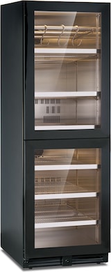 thumbnail of 2-Zonen-Kühlschrank für Wurst und Käse, doppelte Temperatur 0/+20 °C, LED-Beleuchtung, automatische Abtauung, 59,5×70×180,4 cm, Modell SF180INOX