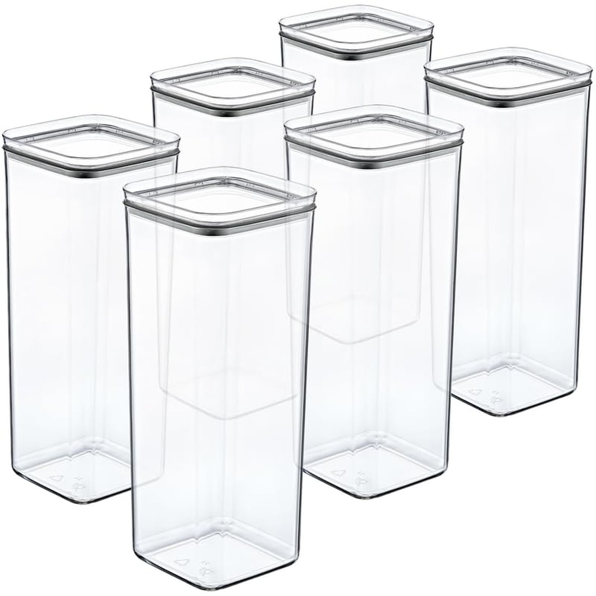 Vorratsdosen Set luftdicht stapelbar transparent