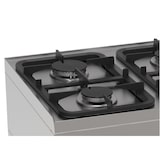 thumbnail of EURAST - Fogão a gás de 4 queimadores 1 forno conv. elétrico 440x380 - 700x600x850 mm - 13,2 Kw + 2,5 Kw 230/1V - 42600311