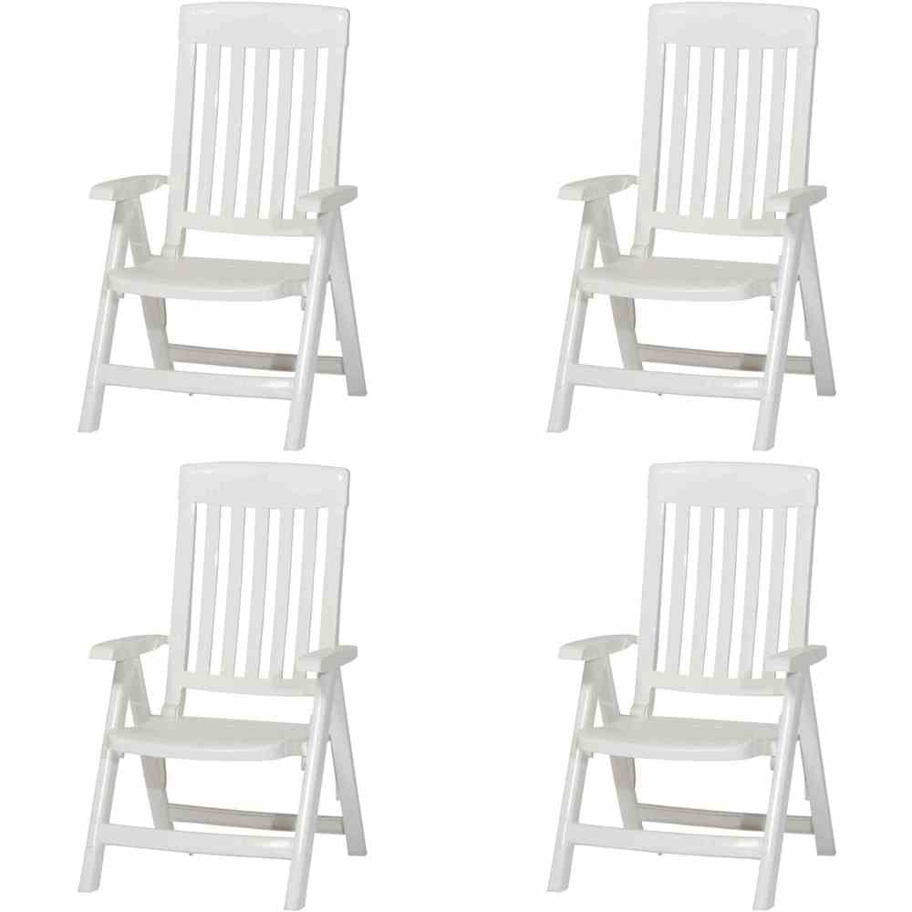 SIEGER Palma SET 4x Kl.Ses.weiß