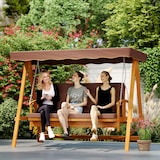 thumbnail of Outsunny-Hollywoodschaukel-236L x 130B x 181H cm-Braun