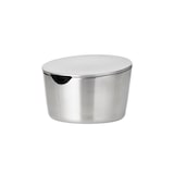 thumbnail of Zuckertopf mit Deckel VISTA, Durchmesser: 100 mm, Höhe: 62 mm, Inhalt: 230 g, mit gebürsteter Oberfläche,
