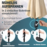 thumbnail of Kingsleeve Sonnenschirm halbrund 2,7m UV-Schutz 80+ Abdeckung anthrazit