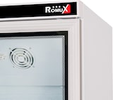 thumbnail of Romux® Kühlschrank ABS 600 Liter mit 1 Tür Glastür 77 cm mit Umluftkühlung weiß | Gastro Kühlschrank mit 600 L Kapazität - 4 Einlegeböden und 280 W