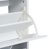 thumbnail of Relaxdays Schuhschrank, HxBxT: 113 x 60 x 24 cm, für 18 Paar, 3 Klappen, schmaler Schuhkipper, Flur Schuhkommode, weiß