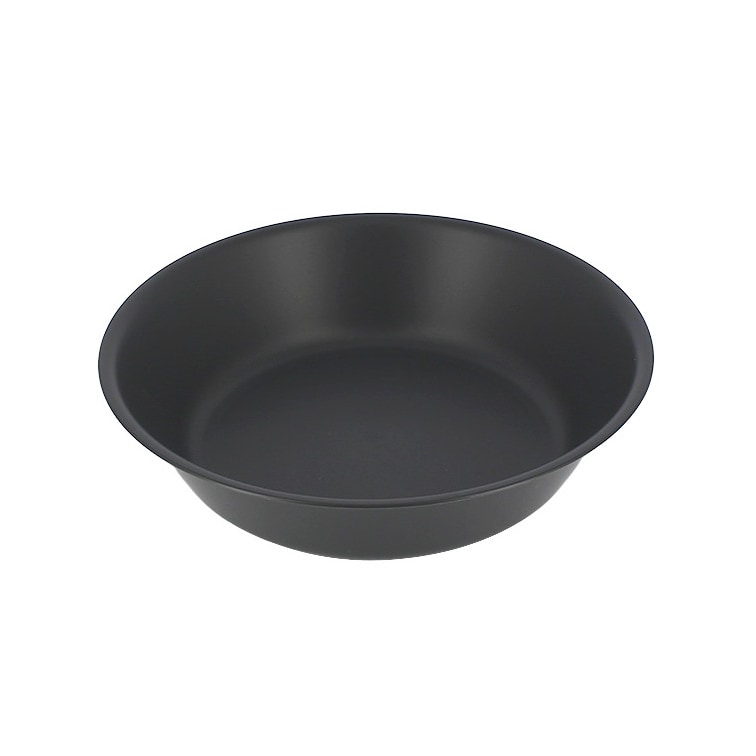 MONOUSO - Wiederverwendbare Plastikteller Tief PP-MF Anthrazit Ø18cm (1 Stück)