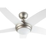 thumbnail of Bolero 2-in-1-Deckenventilator 134cm Leuchte 55W Fernbedienung weiß Weiß 134