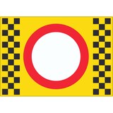 thumbnail of Piste gesperrt Aufkleber A6 (105x148mm)