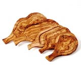 thumbnail of Steakbrett aus Olivenholz mit Saftrille und Griff 45 cm