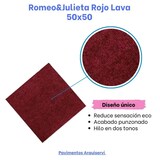 thumbnail of Loseta de moqueta rojo lava 50 x 50 cm / caja 20 uds. - 5m² / hogar / oficina / comercio