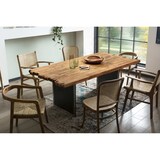 thumbnail of SIT Möbel Teak Esstisch | Plattenstärke 50 mm natur | Gestell Metall schwarz | B 200 x T 100 x H 77 cm | 16094-11 | Serie TOPS & TABLES