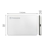 thumbnail of Transcend StoreJet 25C3S Externe Festplatte 2000 GB Silber