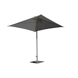 thumbnail of Parasol en aluminium laqué et toile Olefin gris anthracite - EOLO